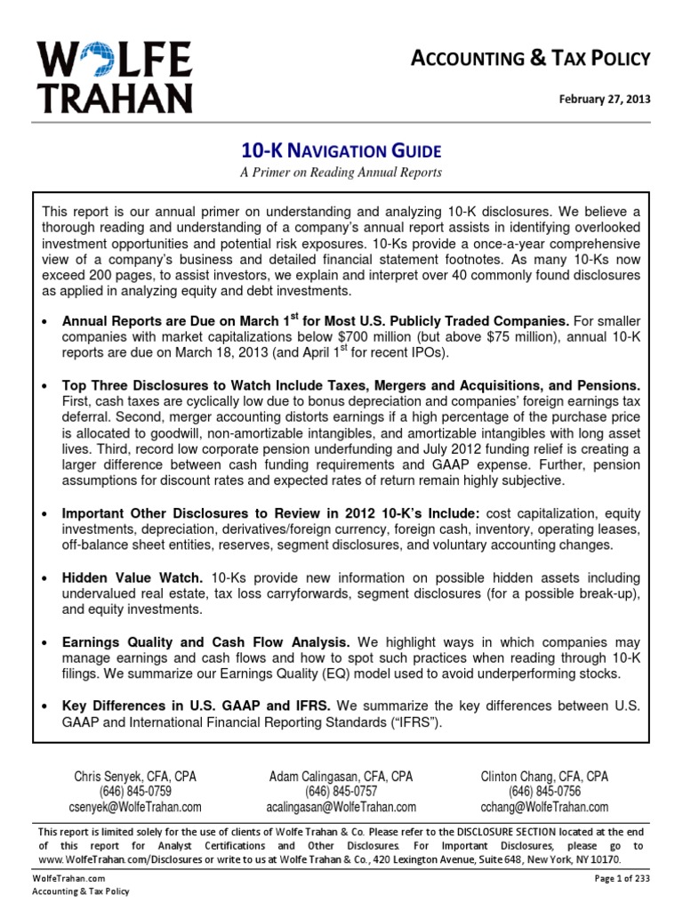 Ccounting AX Olicy: Avigation Uide | PDF | Form 10 K | Financial ...