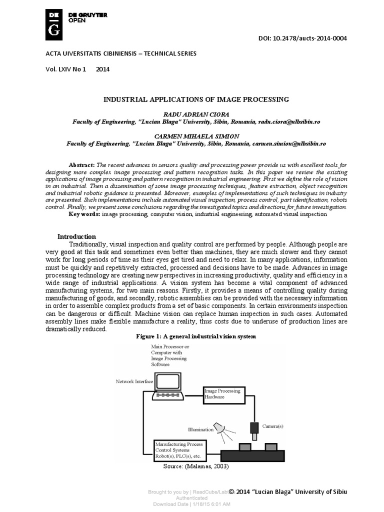 Applications Of Image Processing Ppt
