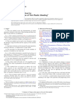 ASTM D 882-12 Standard Test Method For Tensile Properties of Thin Plastic Sheeting PDF