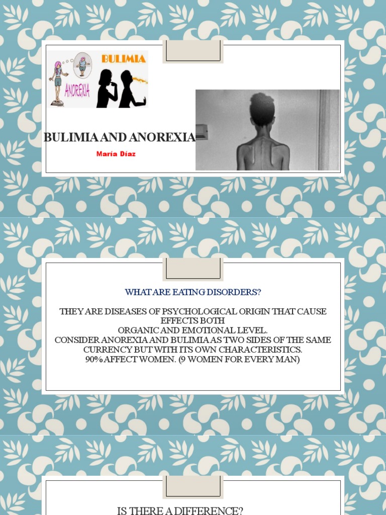 Bulimia and Anorexia | PDF | Eating Disorder | Anorexia Nervosa