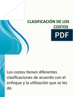 Clasificacion de Los Costos