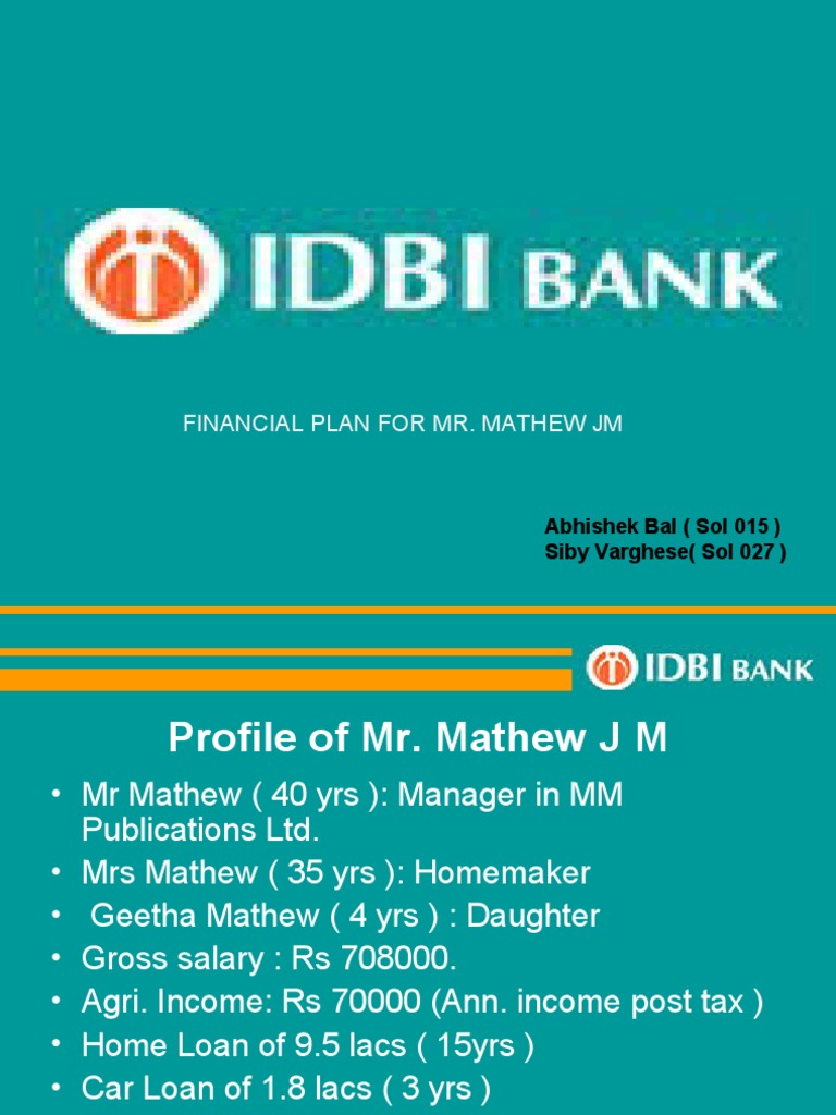 Financial Planning for Mathew's Family | PDF | Finance & Money Management