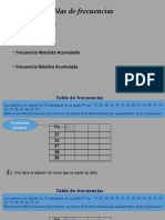 Tablas de Frecuencias Enviar