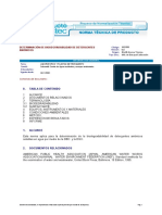 Determinación de Biodegradabilidad de Detergentes Aniónicos