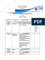 Weekly Home Learning Plan: Basak National High School