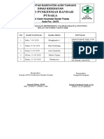 Jadwal Refreshing Validasi Stunting Okt 2020