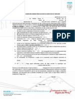 Declaracion Jurada de Traslado y Cuarentena