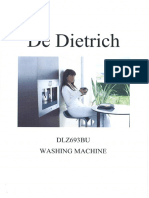 De Dietrich DLZ693BU Washer Dryer Manual