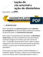 Interpretação de Gasometria Arterial e Identificação de Distúrbios Ácido-Base. - Sanar Medicina PDF