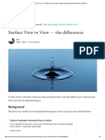 Surface View Vs View - The Di Erences: Background