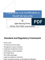 Preparation A La Certification A L'audit de Securite