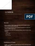 Lumber: Simplified Construction Estimate