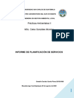 Informe de Planificacion de Actividades