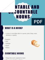 Countable and Uncountable Nouns