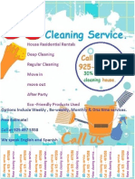SD CLEANING SERVICE FLAYER