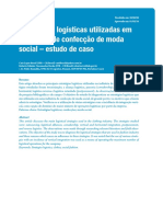 Artigo - Estratégias Logísticas Uitilizadas Em Empresas de Confecção de Moda Social