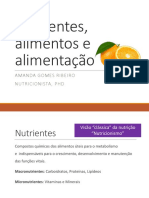 Nutrientes, alimentos e alimentação