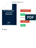 Notions de Stylistique Générale PDF - Télécharger, Lire