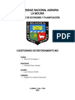 Cuestionario de Reforzamiento #02 - Dirección Estratégica Ii