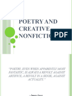 Poetry and Creative Nonfiction