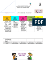 Cronogramas de La Primera Semana de Octubre Del 5 Al 9