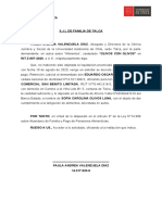 Solicitud de retención judicial de alimentos