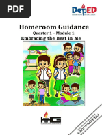 Homeroom Guidance: Embracing The Best in Me