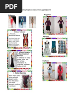 Pictures of Dresses Where The Principles of Design Are Being Applied