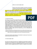 El Papel de La Ciencia y Los Científicos en Un Mundo Complejo y Frágil