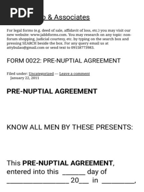 FORM 0022_ PRE-NUPTIAL AGREEMENT _ J.A.B. Bulao & Associates.pdf