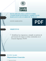 DS 594 Aprueba Reglamento Sobre Condiciones Sanitarias y