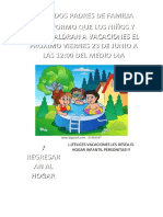 Felices Vacaciones Les Desea El Hogar Infantil Personitas