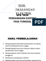 Pemasangan Elektrik Fasa Tunggal - LnP03.01