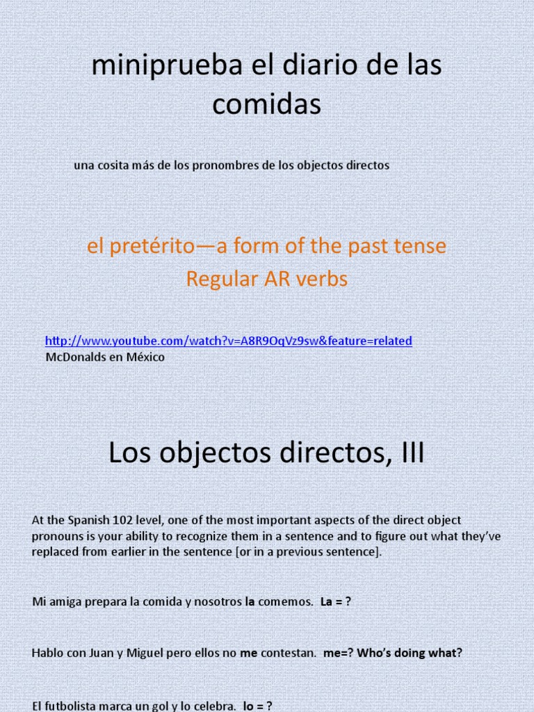 Spanish Preterite Tense Guide | PDF | Grammar | Linguistic Typology