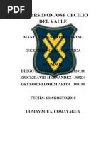 Formatos de Informes de Mantenimiento  Ingeniería 