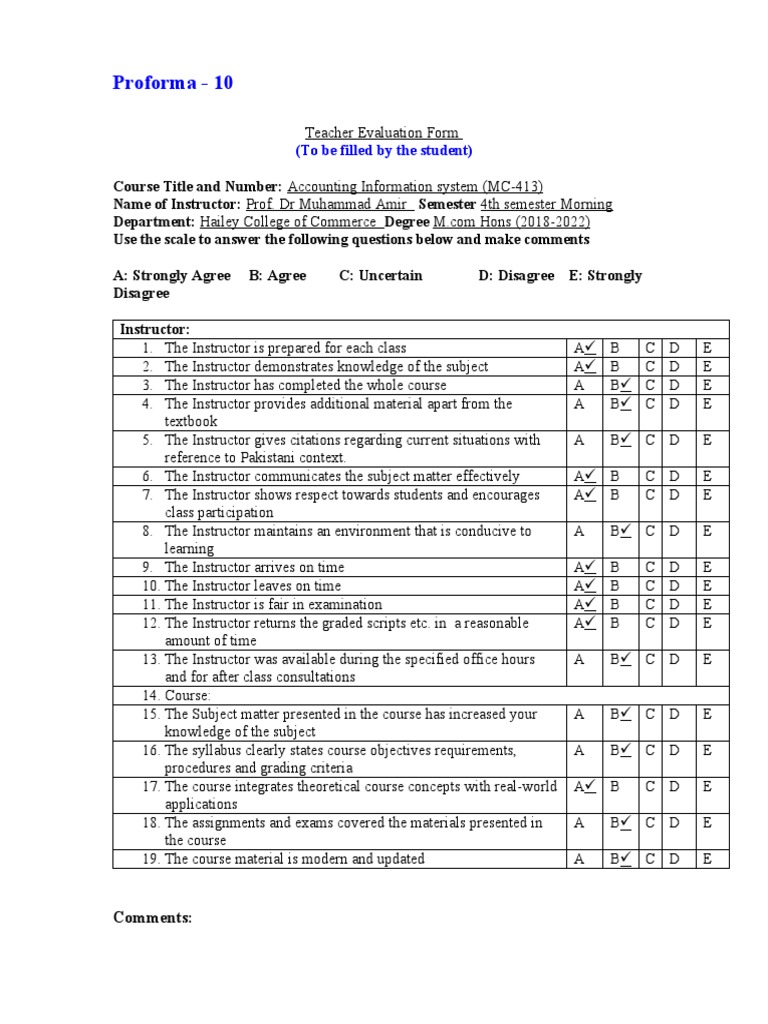 Teacher Evaluation Form MC-413 | PDF | Teachers | Test (Assessment)