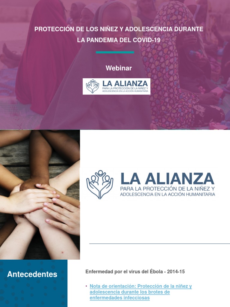 COVID-19 Protección de La Niñez y Adolescencia en COVID-19 | PDF ...