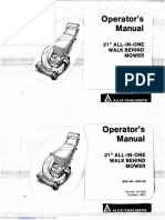 Allis-Chalmers 1671690 Operator's Manual