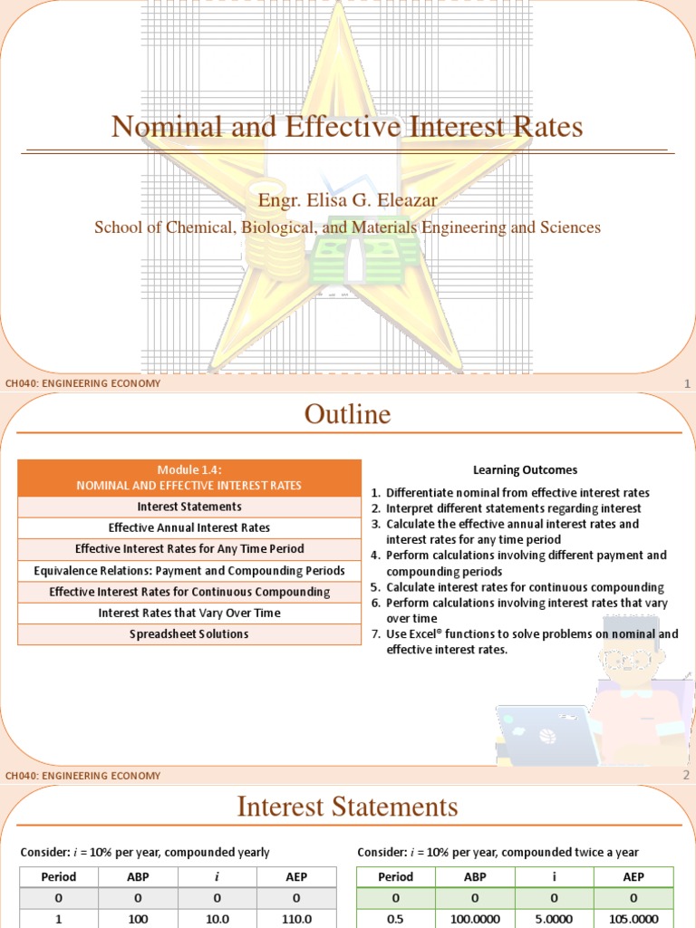 1.4 Nominal and Effective Interest Rates | PDF | Annual Percentage Rate ...