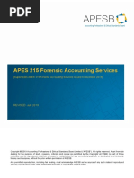APES 215 Forensic Accounting Services: REVISED: July 2019