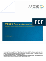 APES 215 Forensic Accounting Services: REVISED: July 2019