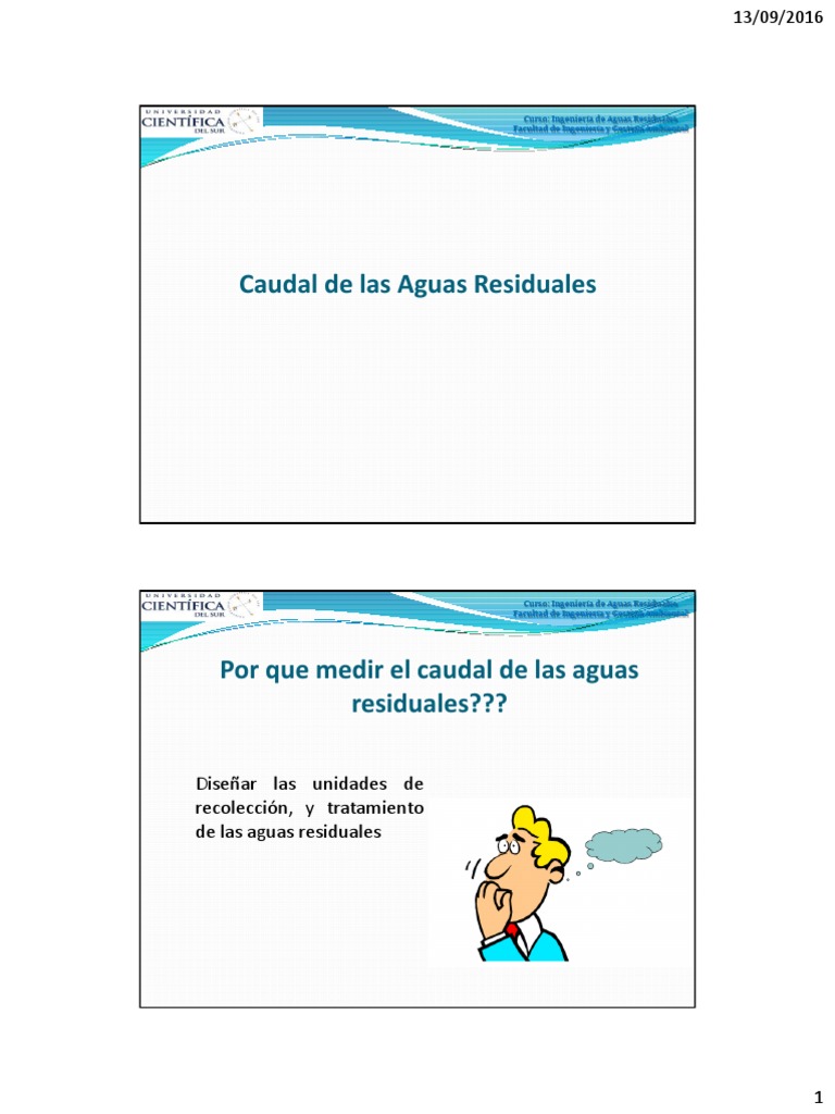 Estimación de Caudales en Aguas Residuales | PDF | Aguas residuales | Agua