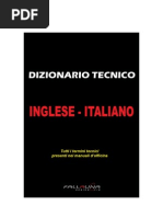 Dizionario Tecnico Italiano Inglese - Manuali Per Officina Meccanica