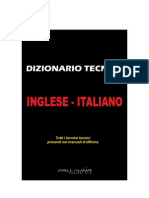 Dizionario Tecnico Italiano Inglese - Manuali Per Officina Meccanica