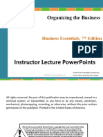 Organizing The Business: Instructor Lecture Powerpoints