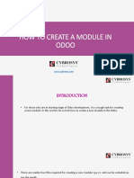How To Create A Module in Odoo