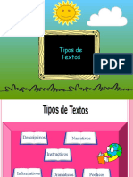 Tipos de Textos 4to