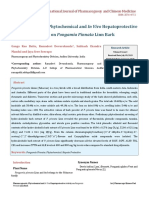 Pharmacognostic, Phytochemical and in Vivo Hepatoprotective Activity On Pongamia Pinnata Linn Bark