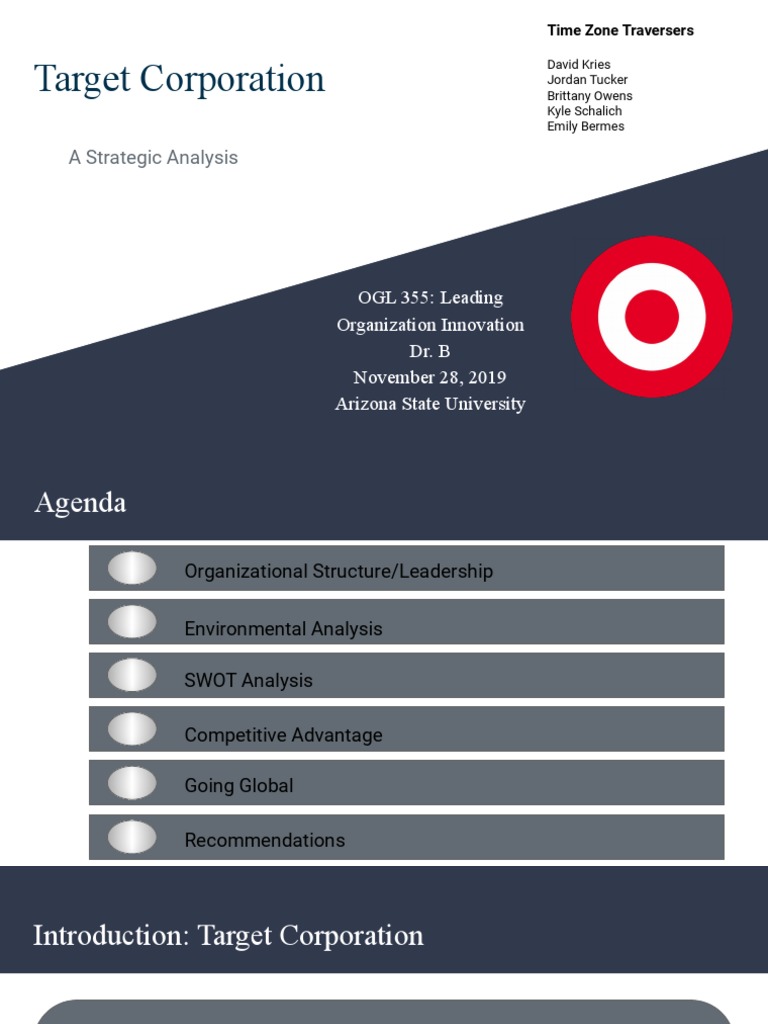 Target Corporation Organizational Structure | PDF | Target Corporation ...