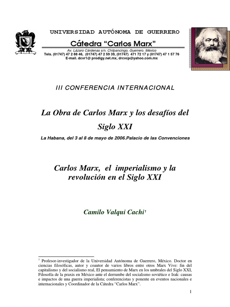 Marxismo y el Imperialismo del Siglo XXI | PDF | marxismo | Comunismo